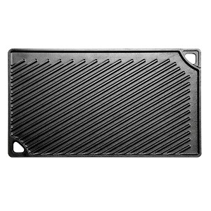 Lodge 16.75" x 9.5" Cast Iron Reversible Griddle: Preseasoned, Even-Heating, Nonstick, Induction & Oven Safe Grill Pan - 1 of 3