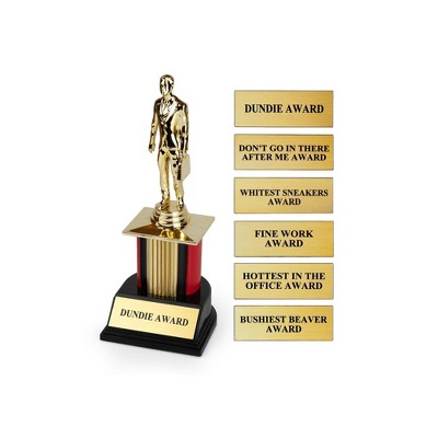 Surreal Entertainment The Office Dundie Award Replica With 6 Interchangeable Plates | 8 Inches Tall