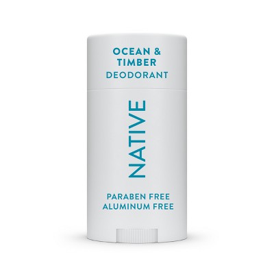 Native Deodorant for Men & Women - Ocean & Timber - Aluminum Free - 2.65oz