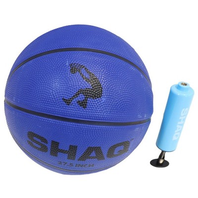 SHAQ Junior 27.5" Basketball Size 5 with Mini Pump Youth Basketball for Kids Outdoor Basketball Indoor Basketball SHAQ Youth Basketball Equipment