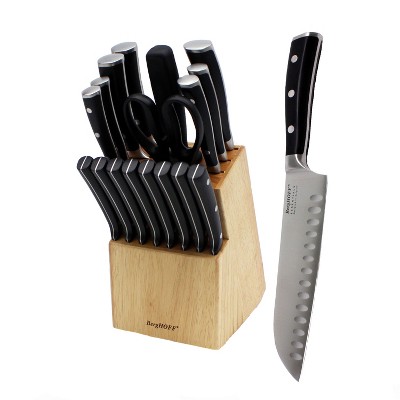 BergHOFF Essentials 18Pc Cutlery Set, Block with 8 Steak Knives, Hand-sharpened