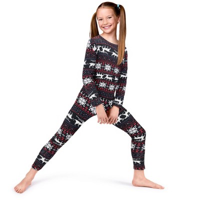 Rocky Thermal Underwear for Girls, Long Johns Fleece Lined Set, Shirt & Pants, Base Layer