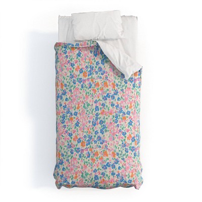 Deny Designs Schatzi Brown Laural Ditsy Ivory Comforter and Sham Set