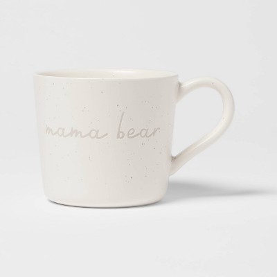 15oz Stoneware Mama Bear Mug - Threshold™: Mom Coffee Cup, Microwave & Dishwasher Safe, Hot Beverage Mugs