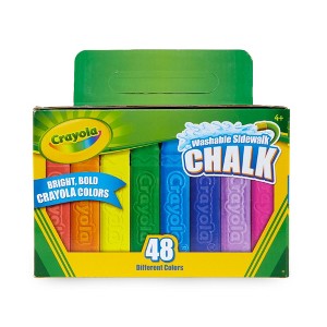 Crayola 48ct Washable Sidewalk Chalk - Bold Colors - 1 of 3
