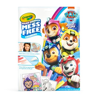 Crayola Color Wonder PAW Patrol Coloring Pages Set: Mess Free, 18 Pages, Shapes & Colors, Creative Thinking, Ages 3+