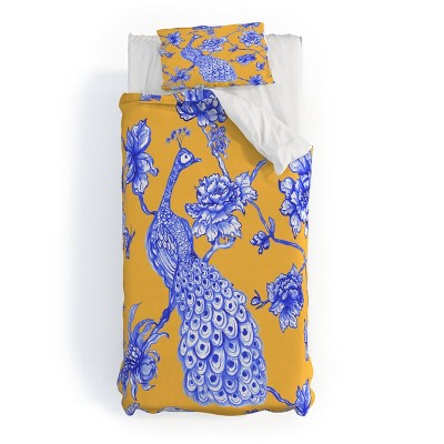 Deny Designs 3pc Twin/Twin XL Jacqueline Maldonado Chinoserie Duvet and Sham Set