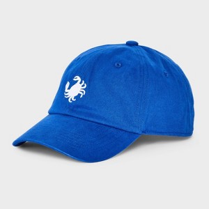 Men's Crab Baseball Hat - Goodfellow & Co™ Blue - 1 of 4