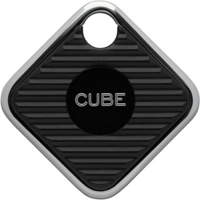 Cube Pro Key Finder Locator Smart Bluetooth Tracker for Kids, Cat, Dog Tracker, Remote Finder, Luggage Waterproof Devices + Phone App - Black