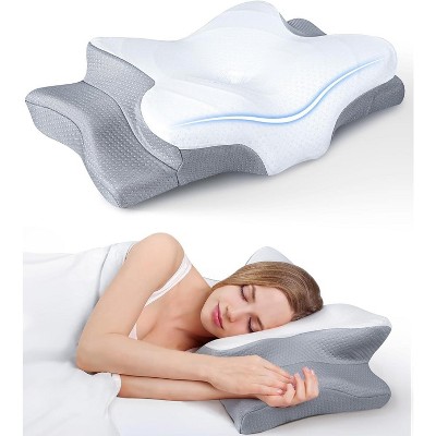 Maison Products Ultra Pain Relief Cooling Pillow, Adjustable Cervical Pillow, Ergonomic Contour Memory Foam Pillows, Orthopedic Bed Pillow
