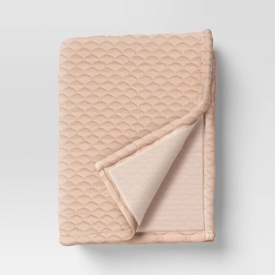 50''x60'' Oversized Puffy Triple Knit Throw Blanket Pink - Room Essentials™