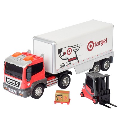 Maxx Action Bullseye's Highway Hauler Playset - Target Truck with Lights, Sounds and Accessories