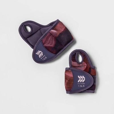Wrist Weights Anti-microbial 1.5lbs 2pc - All In Motion™