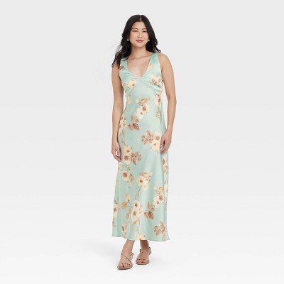 Women's Satin Slip Maxi Dress - A New Day™