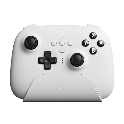 8Bitdo Ultimate Bluetooth Controller with Hall Effect Joysticks and Charging Dock - Compatible with Nintendo Switch, Windows and Steam Deck - White