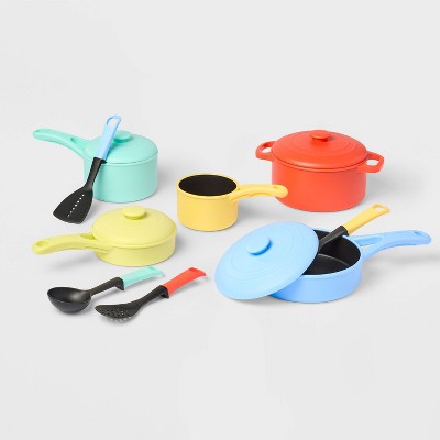 Pots & Pans Set - Gigglescape™: Play Food & Toy Kitchens, Pretend Kitchen Accessories, Toddler Toy