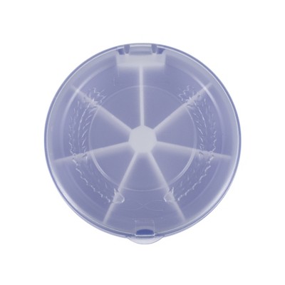 Unique Bargains 7 Grids Flip Up Circular Pill Case 1 Pc