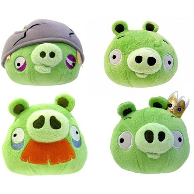 Commonwealth Toys Angry Birds 8" Plush Assortment: Set of 4 Pigs