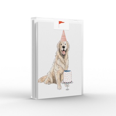 Golden Party Celebration/Birthday Greeting Card Pack (8 ct.) by Ramus & Co