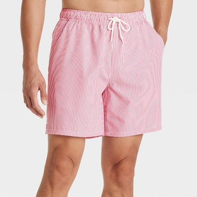 Men's 7" Striped Seersucker Swim Trunks - Goodfellow & Co™