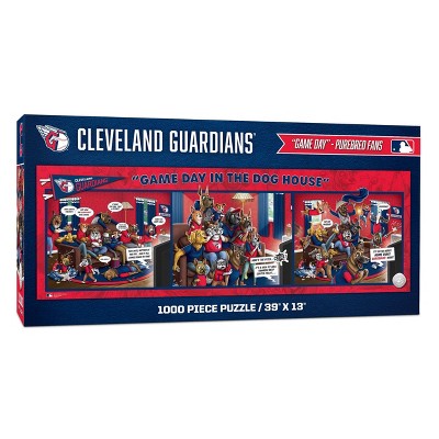 MLB Cleveland Guardians Game Day in the Dog House Puzzle - 1000pc