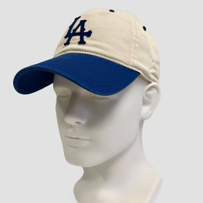 Men's Two Tone LA Baseball Hat - Cream/Navy Blue