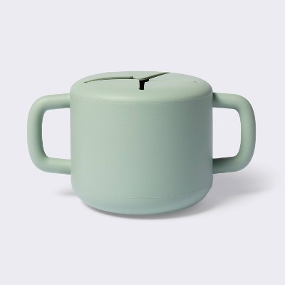 Silicone Snack Cup With Lid - Green - Cloud Island™