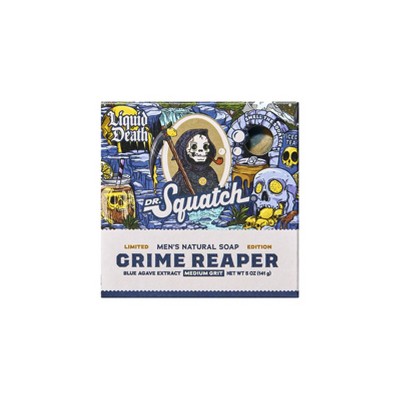 DR. SQUATCH Men's All Natural Bar Soap - Grime Reaper - 5oz