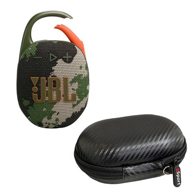 JBL Clip 5 Ultra Portable Bluetooth Speaker with gSport Carbon Fiber Case