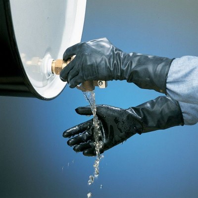 Honeywell North  Chemical Resistant Glove,14 mil,Sz L,PR B144RGI/L
