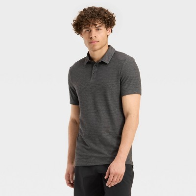 Men's Striped Pique Polo Shirt - All In Motion™