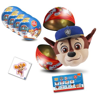 PAW Patrol MiraBall, 3-in-1 Surprise, Blind Box Toys for Kids - Collectable Characters from TV Shows - Metal Ball, Plush, Stickers, White Ribbon