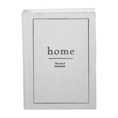 6" x 8" Faux Book "Home - Art of Hospitality" Lidded Storage Box