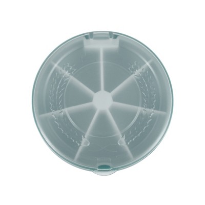 Unique Bargains 7 Grids Flip Up Circular Pill Case 1 Pc