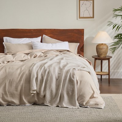 | Waffle Weave 100% Cotton Solid Blanket For All Season, Breathable and Soft, Waffle Weave Blanket for Summer Spring, Bed Blanket, Best Gift