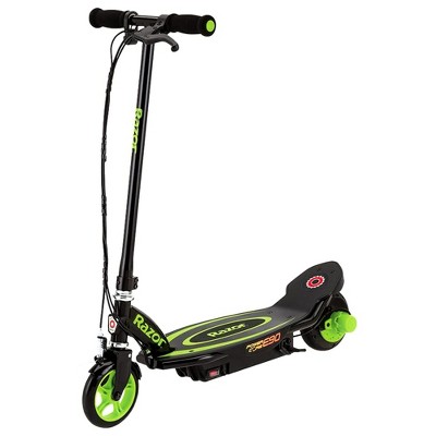 Razor Power Core E90 Sleek 85W Electric Scooter with 12V Battery, Hub Motor, and Push Button Throttle, for Kids 8 Years and Up, Green