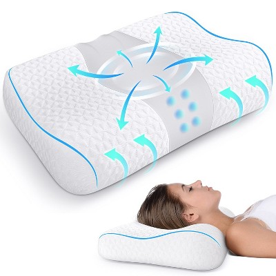 Zibroges Bed pillow, cervical pillow for pain relief, memory foam pillow support for comfortable sleep