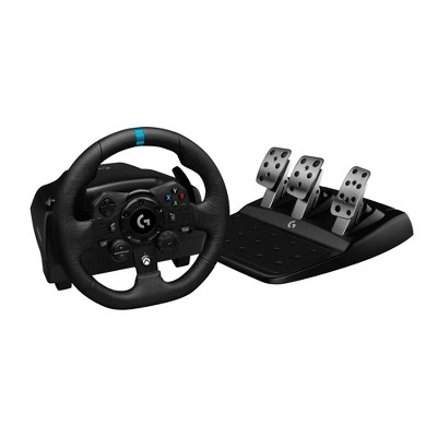 Logitech G923 Racing Wheel and Pedals for Xbox Series X|S, Xbox One and PC featuring TRUEFORCE up to 1000 Hz Force Feedback - Black