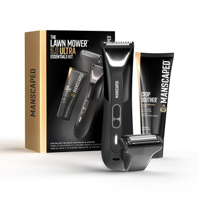 MANSCAPED The Lawn Mower 5.0 Ultra Essentials Kit, SkinSafe Electric Groin and Body Hair Trimmer, Men's Grooming Gift Set