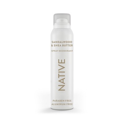 Native Deodorant & Body Spray for Men & Women - Sandalwood & Shea Butter - Aluminum Free - 3.5oz