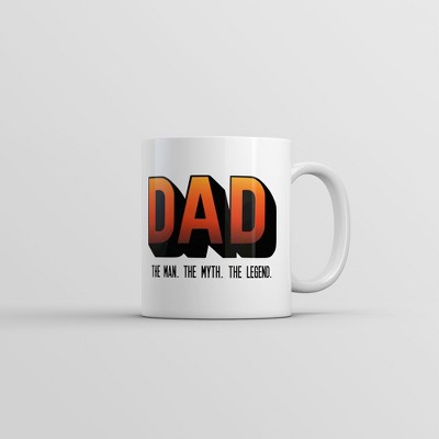 Crazy Dog T-Shirts Dad The Man The Myth The Legend Mug Funny Fathers Day Gift Coffee Cup-11oz