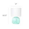 Glass Table Lamp with Fabric Shade - Simple Designs - 3 of 4