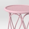 Rattan Kids' Bedside Table Coral - Pillowfort™: Pink Rattan Nightstand, No Assembly, Ethical Handcraft Certified - 4 of 4