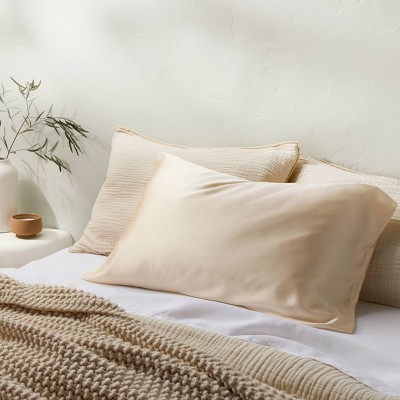 Standard Solid Silk Pillowcase - Casaluna™