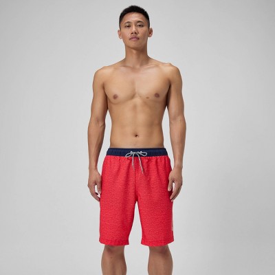 Men's 9" Speedo Swim Shorts - Heathered Red