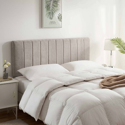 Upholstered Channel Stitched Headboard - Easy Assemble Wall Mounted Headboard with 3D Soundproof Wall Panels