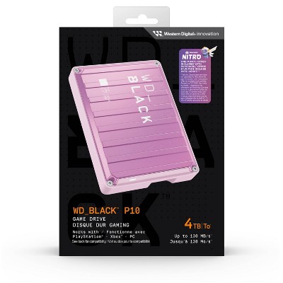 Western Digital 4TB WD_BLACK P10 Xbox Series Game Drive - Pink