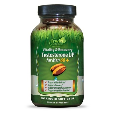 Irwin Naturals Vitality & Recovery Testosterone Up for Men Multivitamin Softgels - 60ct