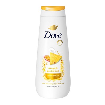 Dove Beauty Body Wash - Pineapple & Passion Fruit - Limited Edition 24HR Lotion-Soft Skin - 20 fl oz