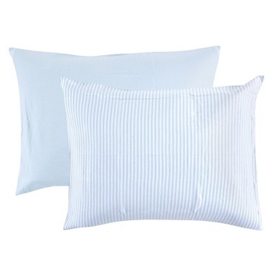 Touched by Nature Baby Boy Organic Cotton Toddler Pillowcase, Powder Blue, One Size